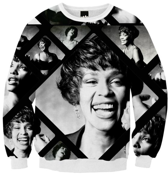 Ribbed Sweatshirt of Whitney Houston