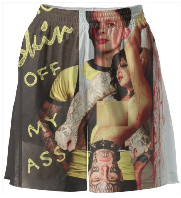 PAOM, Print All Over Me, digital print, design, fashion, style, collaboration, bruce-la-bruce, bruce la bruce, Basketball Shorts, Basketball-Shorts, BasketballShorts, Bruce, LaBruce, Damien, Blottiere, Short, spring summer, unisex, Poly, Bottoms