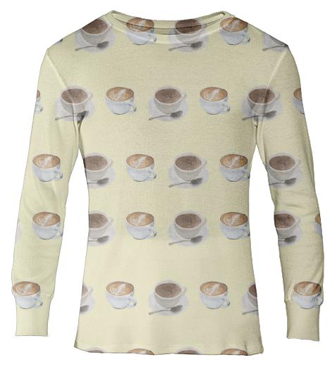 PAOM, Print All Over Me, digital print, design, fashion, style, collaboration, jhnmclghln, Thermal Top, Thermal-Top, ThermalTop, Hot, Drinks, autumn winter, unisex, Cotton, Tops