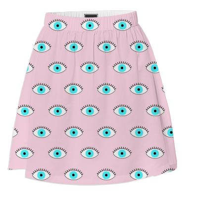 PAOM, Print All Over Me, digital print, design, fashion, style, collaboration, coucou-suzette, coucou suzette, Summer Skirt, Summer-Skirt, SummerSkirt, Eyes, spring summer, unisex, Poly, Bottoms