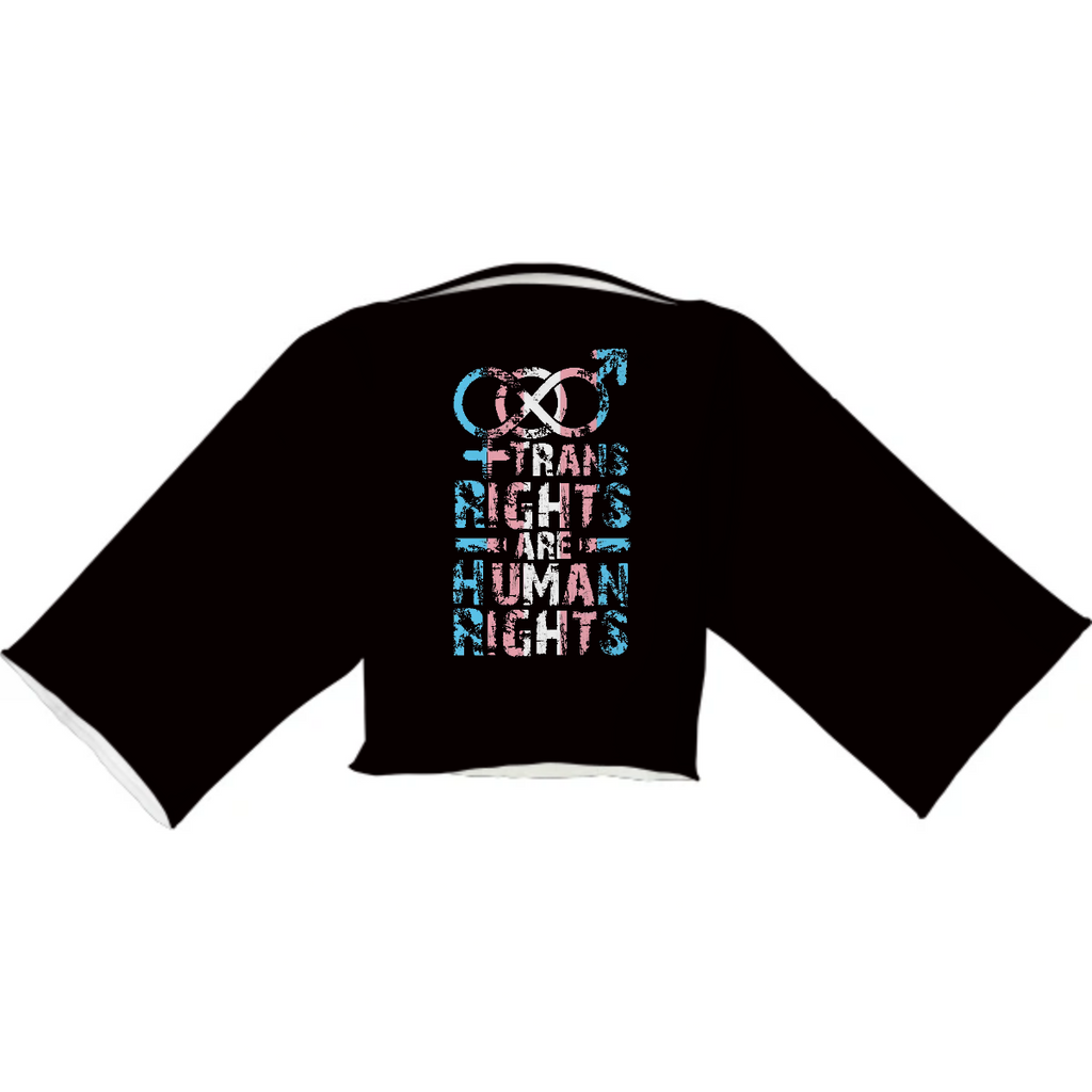 'Trans Right Are Human Rights' Edition | Black Neoprene Block Top