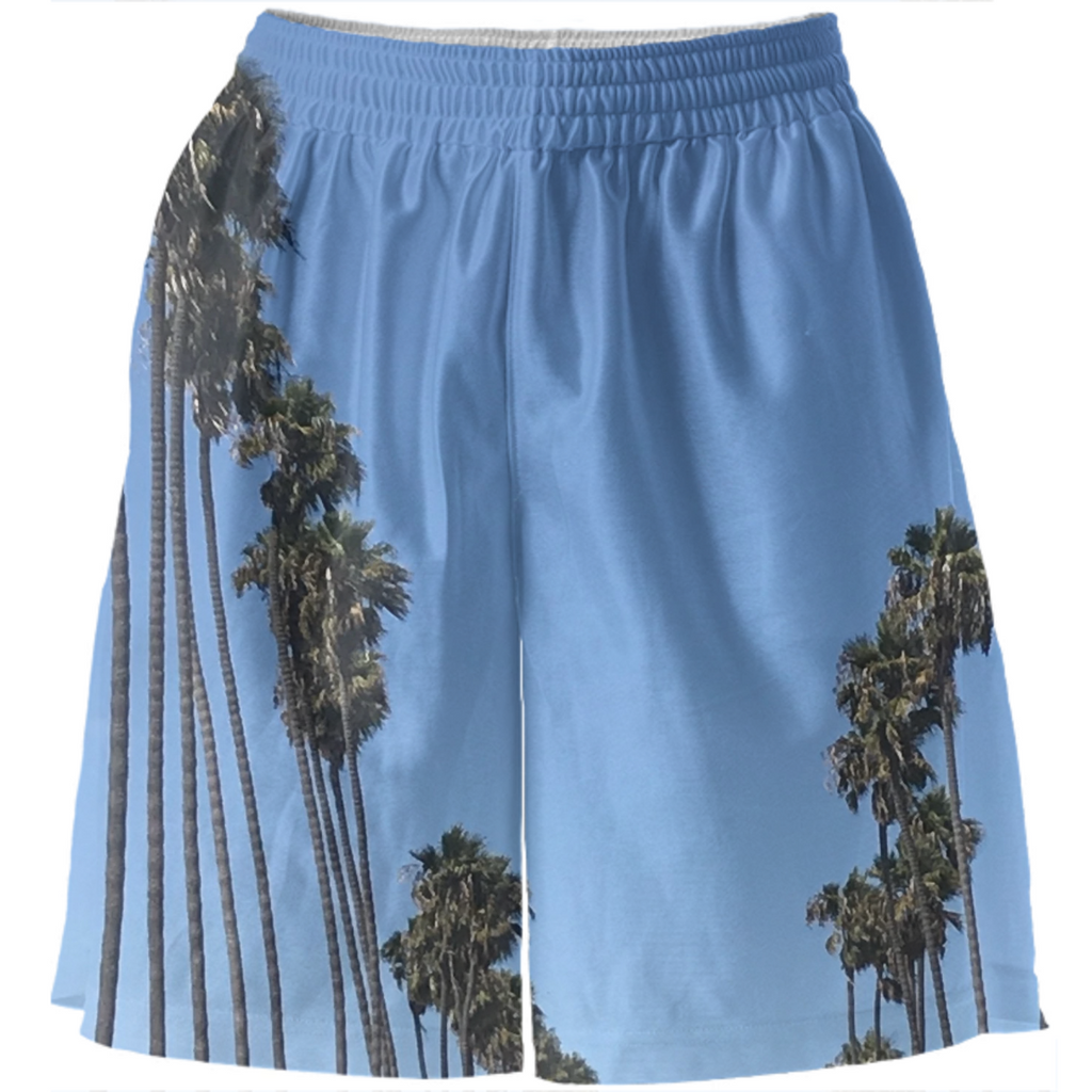 LA palm gym shorts