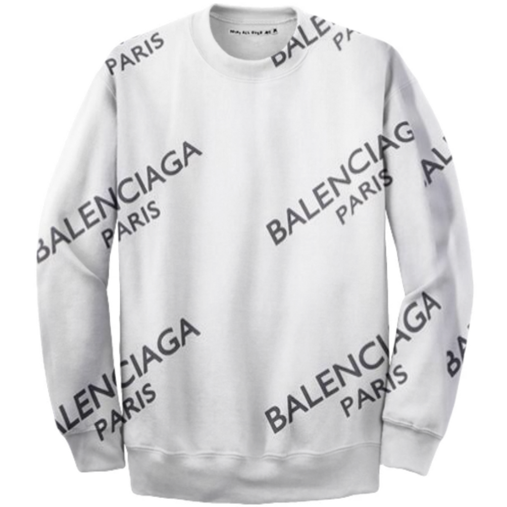 White Balencigia logo print