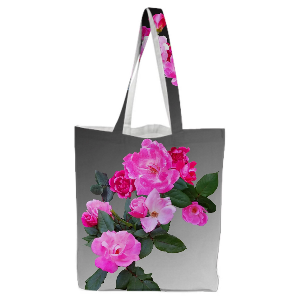 Roses for Days ombre Canvas Shopping Bag