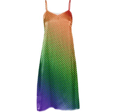 RAINBOW SLIP DRESS PAOM RAINBOW SLIP DRESS PAOM