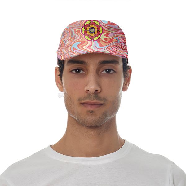 PAOM, Print All Over Me, digital print, design, fashion, style, collaboration, paomcollabs, Baseball Hat, Baseball-Hat, BaseballHat, Marble, Flower, spring summer, unisex, Poly, Accessories