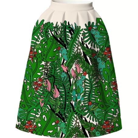 Tropical Neoprene Skirt