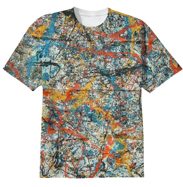 Jackson Pollock Stone Roses Style T Shirt