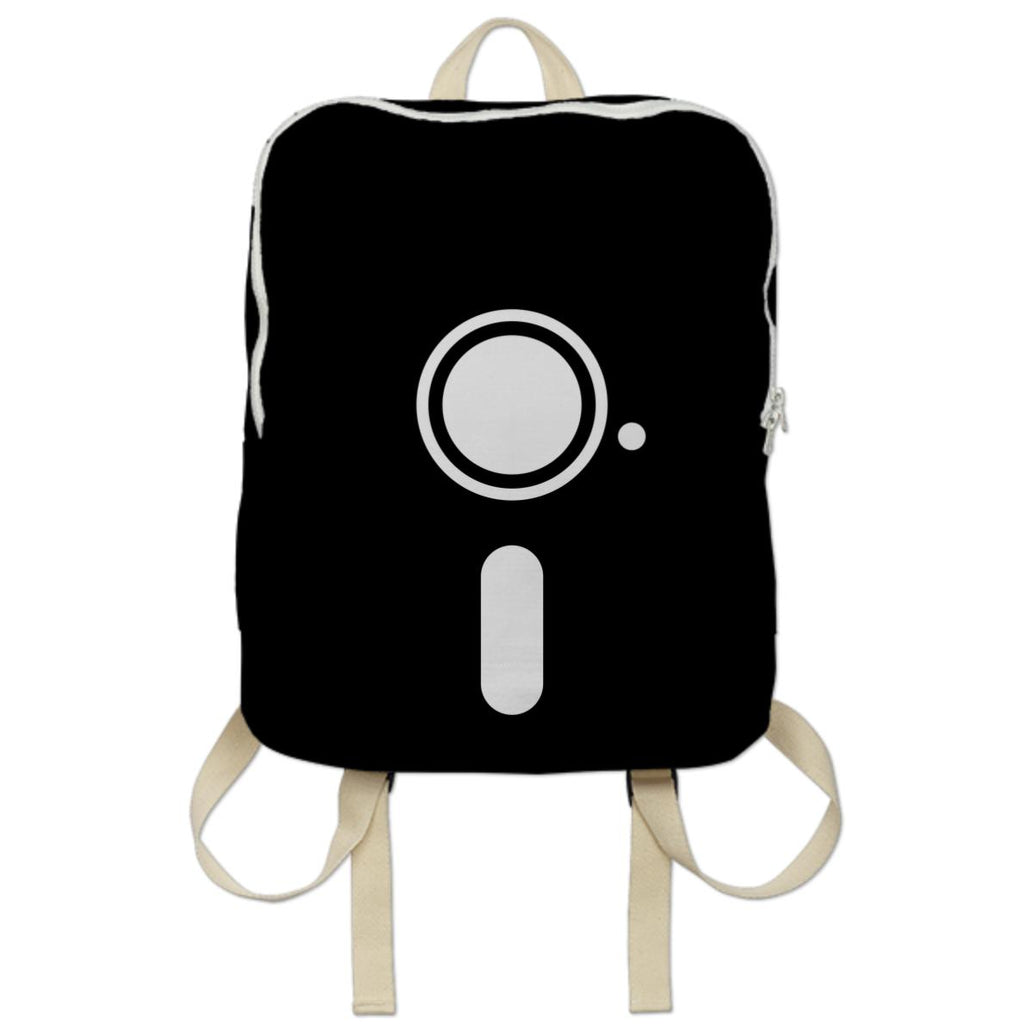 SAVE TO DISK Monochrome Disk backpack