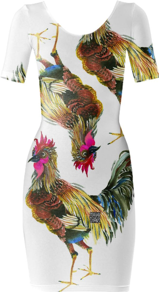ROOSTER TOSS BODYCON DRESS