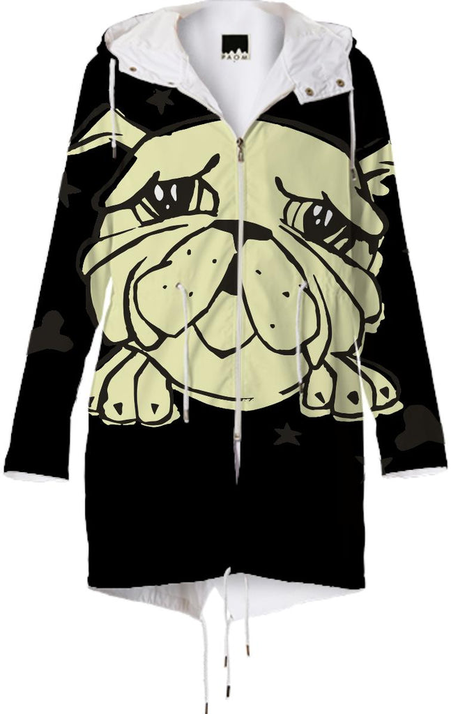 Bulldog Print Raincoat