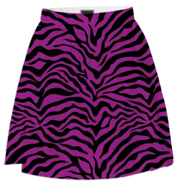 Colorful zebra print skirt outlet