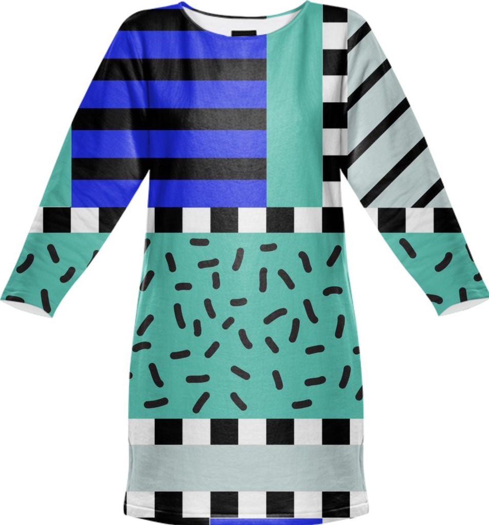 PAOM, Print All Over Me, digital print, design, fashion, style, collaboration, camille-walala, camille walala, Sweatshirt Dress, Sweatshirt-Dress, SweatshirtDress, sweatshirtdress, autumn winter, unisex, Poly, Dresses