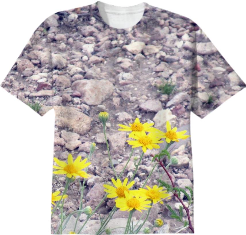 Rocks and daisies t shirt