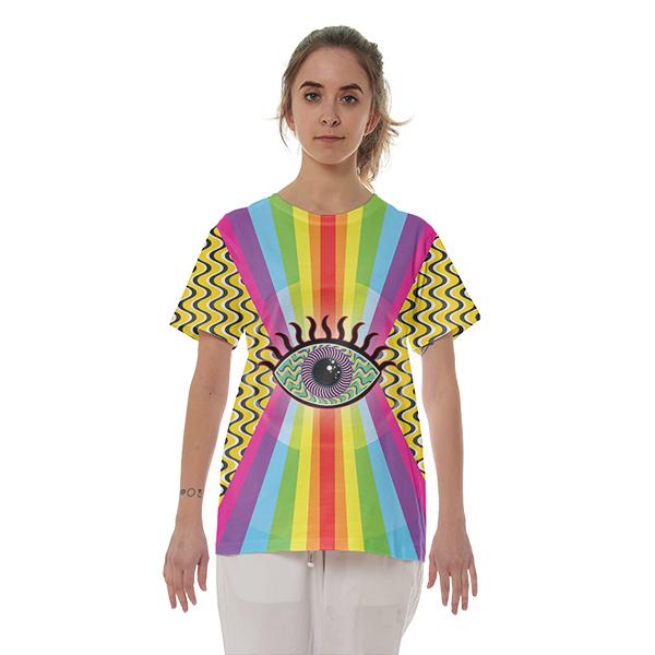 Radial Eye Cotton T shirt