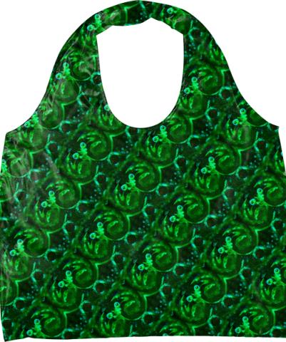 Eyes 10 Green Pattern Eco Tote