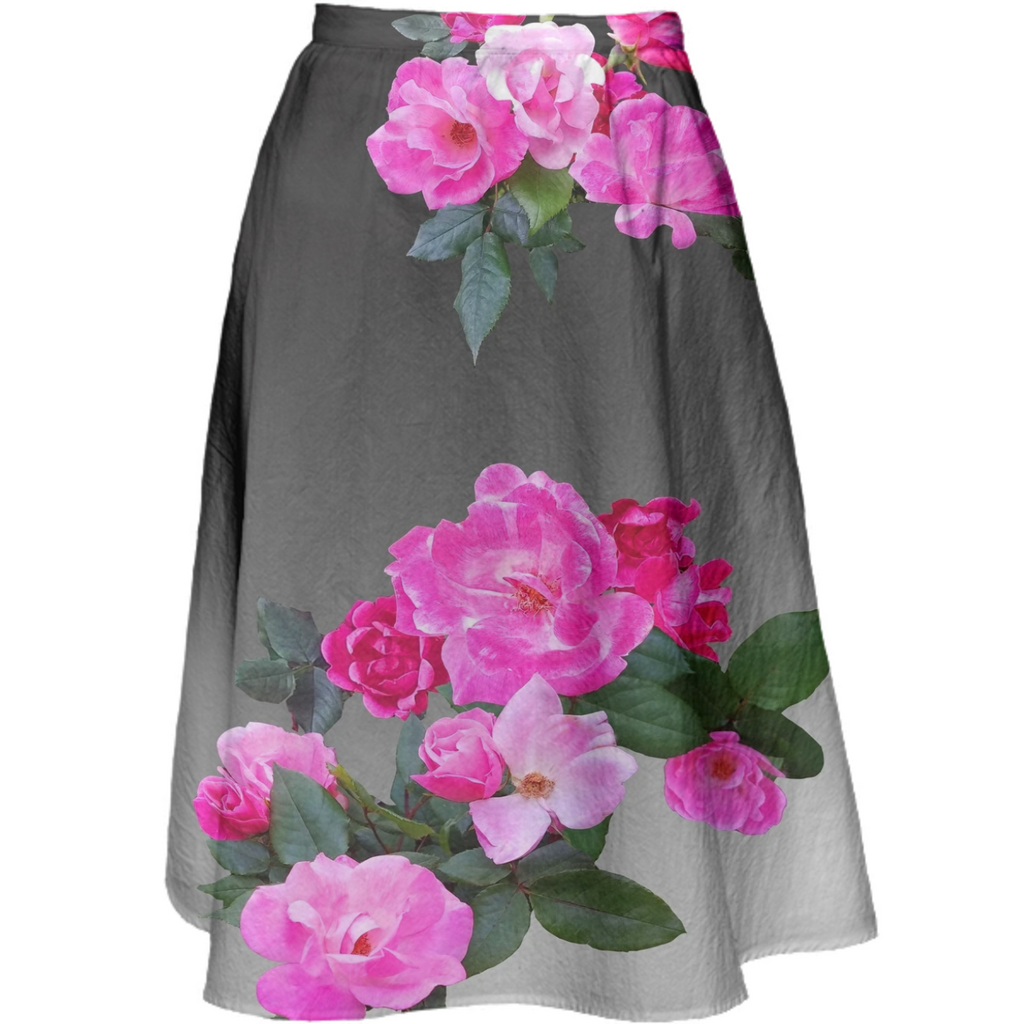 Roses for Days Ombre Midi Skirt