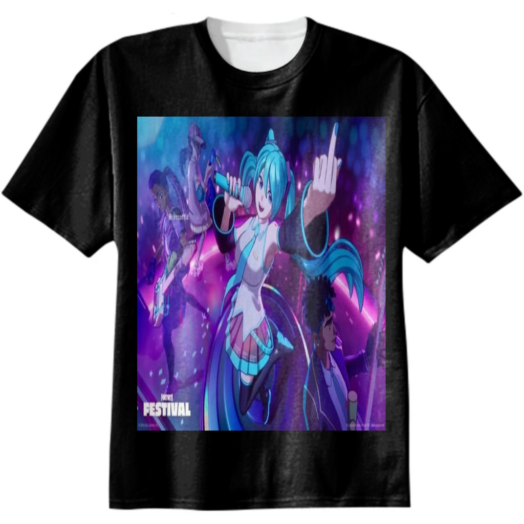 Hatsune Miku Vocaloid Fortnite T-Shirt