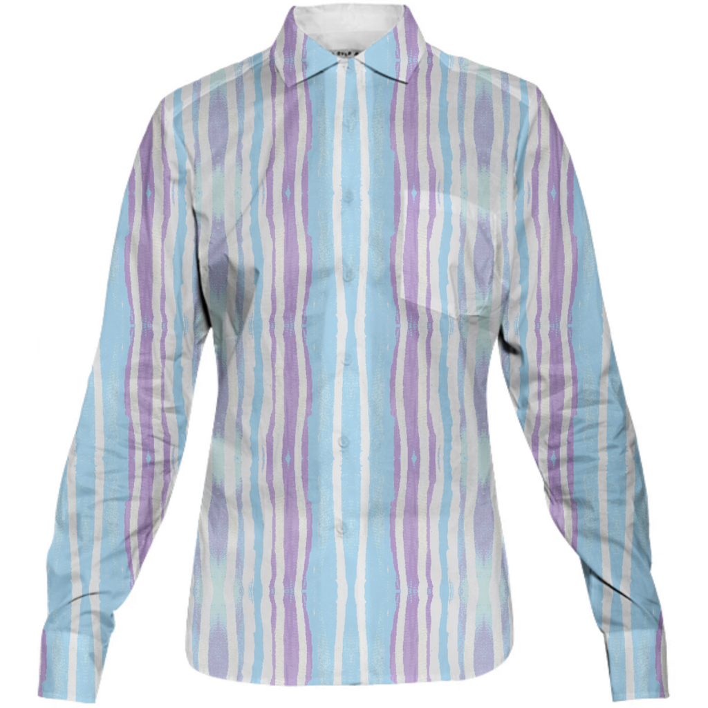 Lavender stripe ls shirt