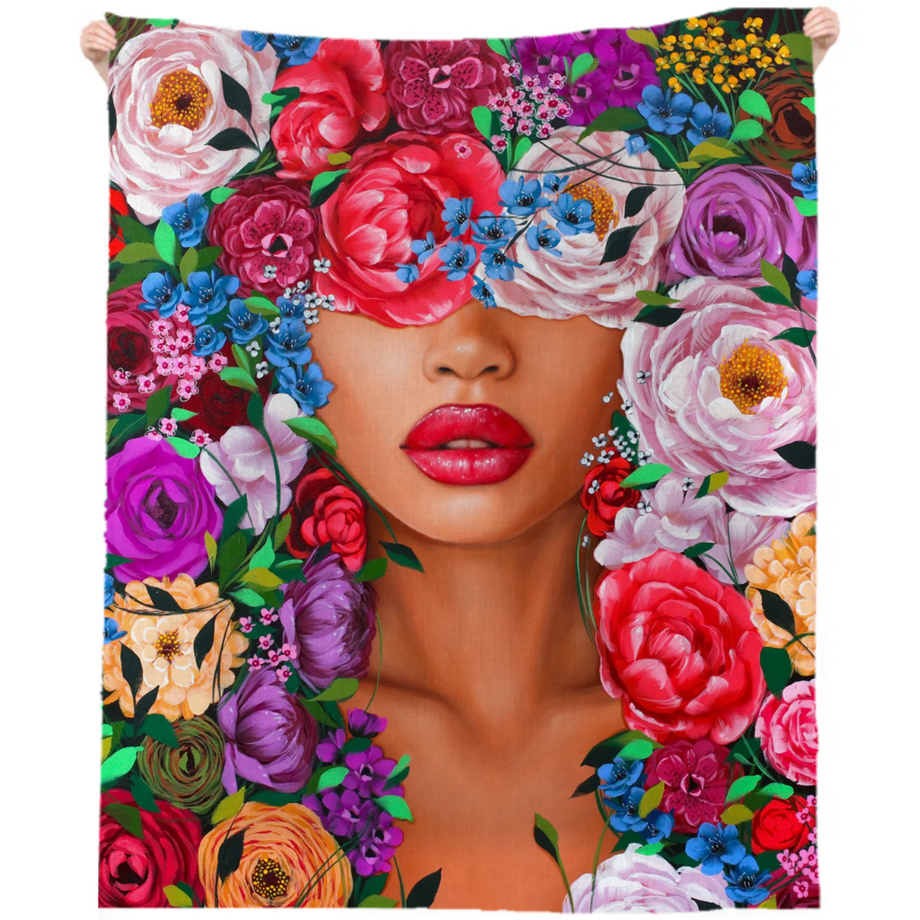 beach throw bloom sallyk