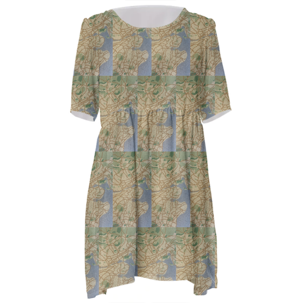 map dress tiled