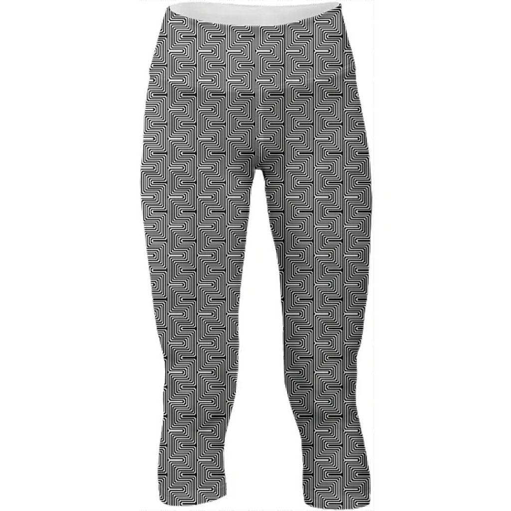 pattern pending zig-zag yoga pants