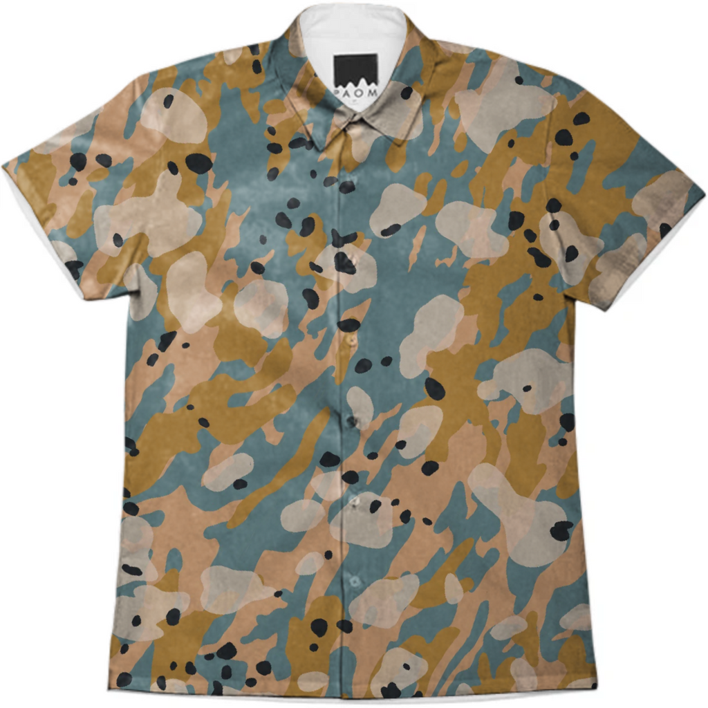 Sisal Camo Button Up
