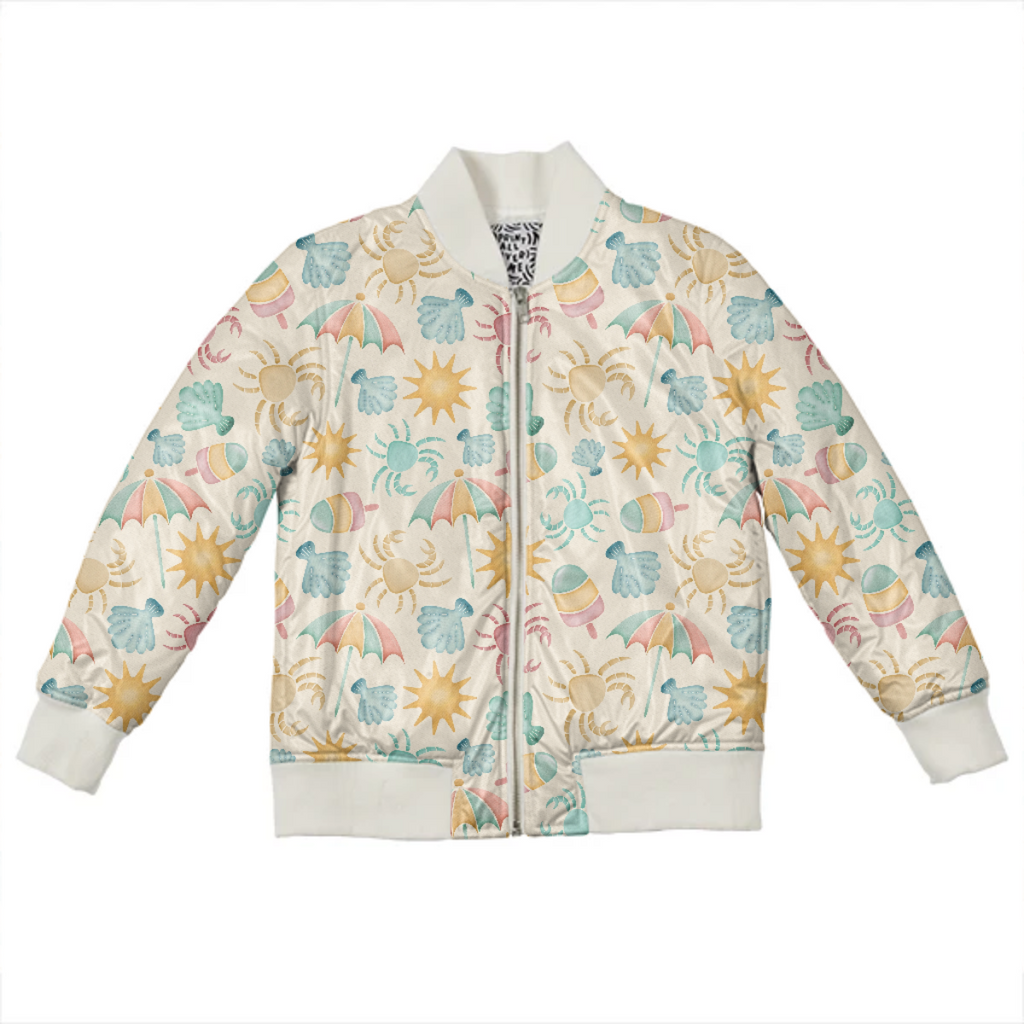 A day at the beach bomber jacket