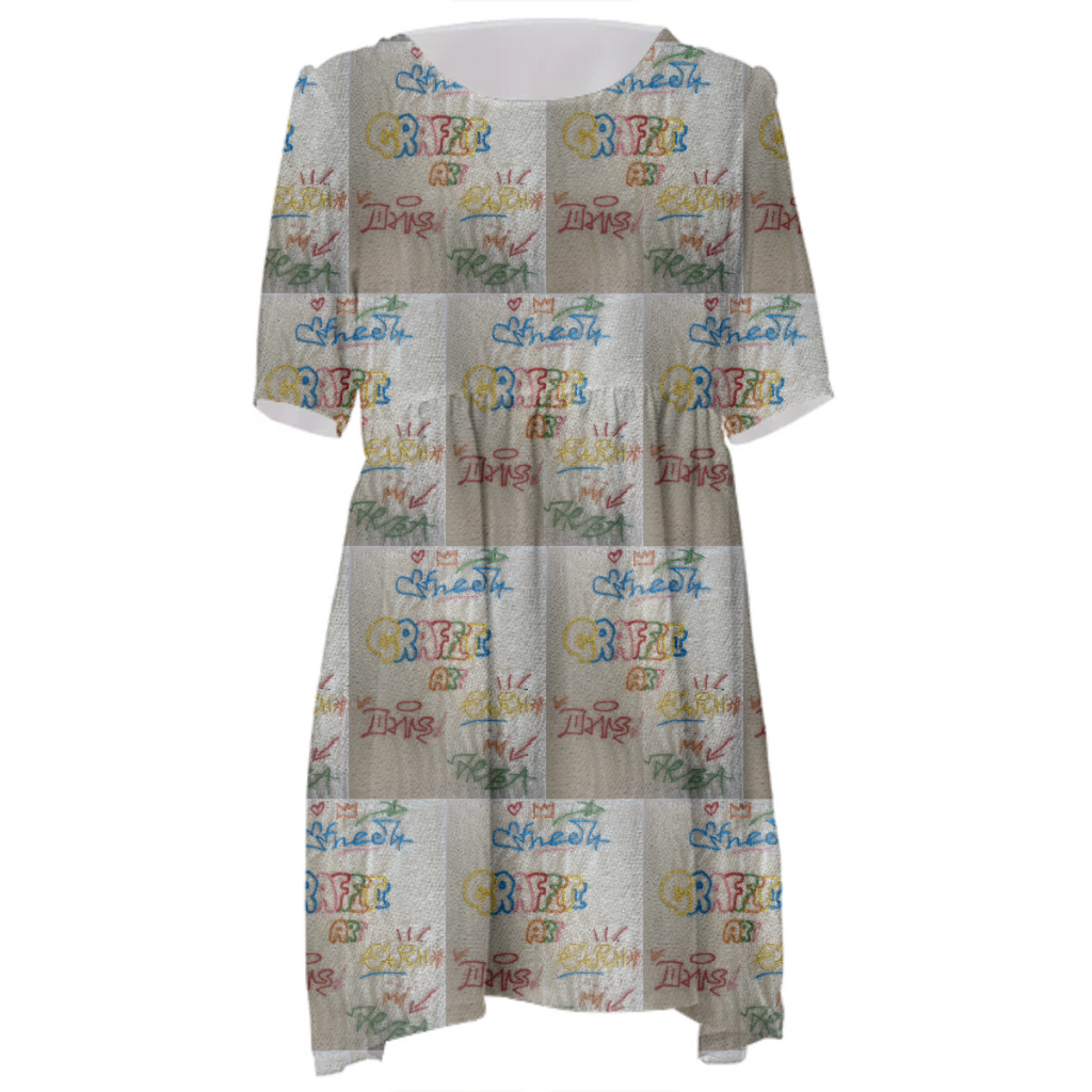 graffiti dress tiled