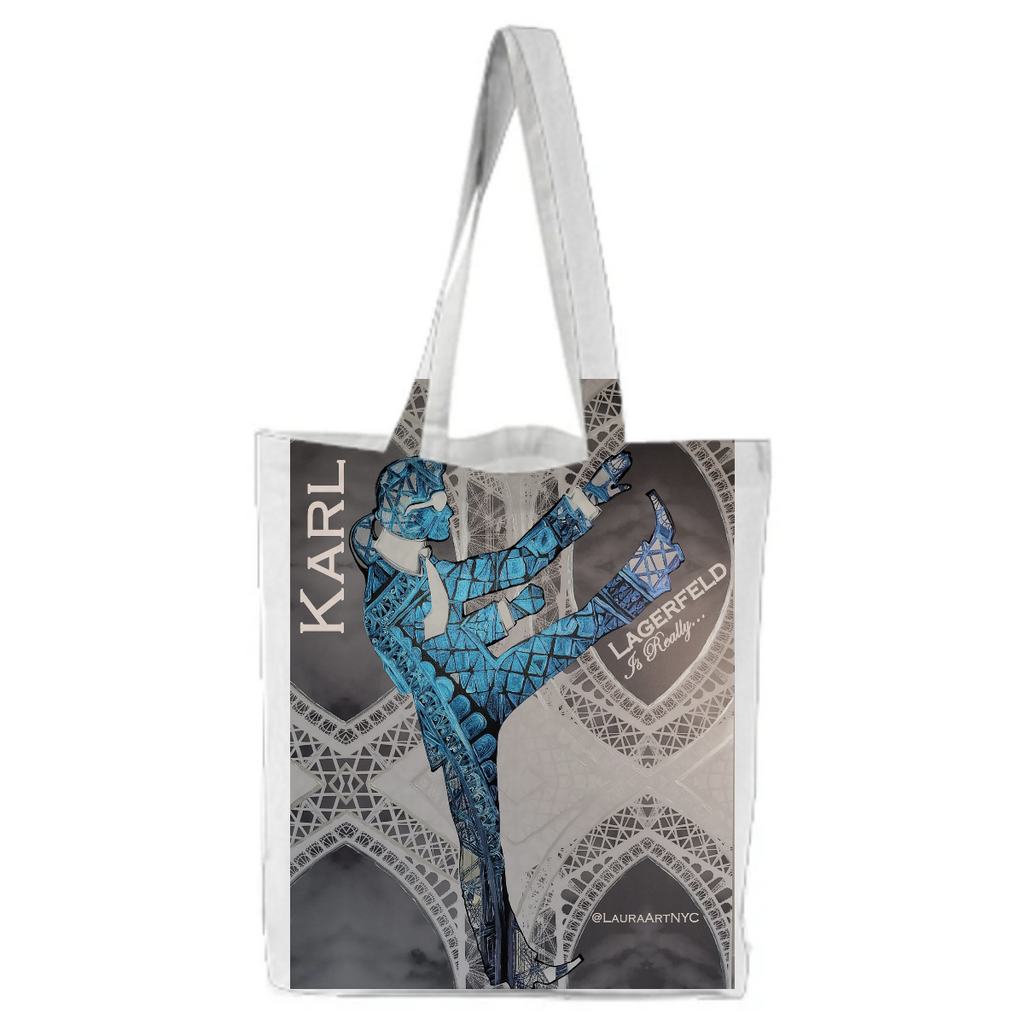 Karl Lagerfeld is Really Chuck Norris Bag Front