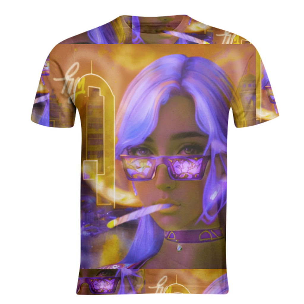 Timz Miss Gold Dust Purp T Shirt