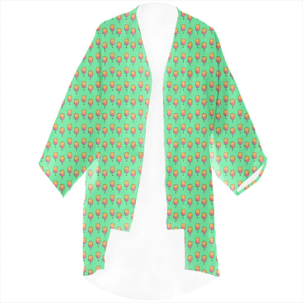 cotton candy pattern green