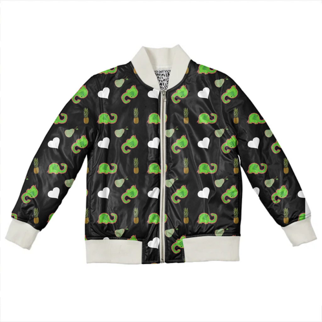 green elephant pattern