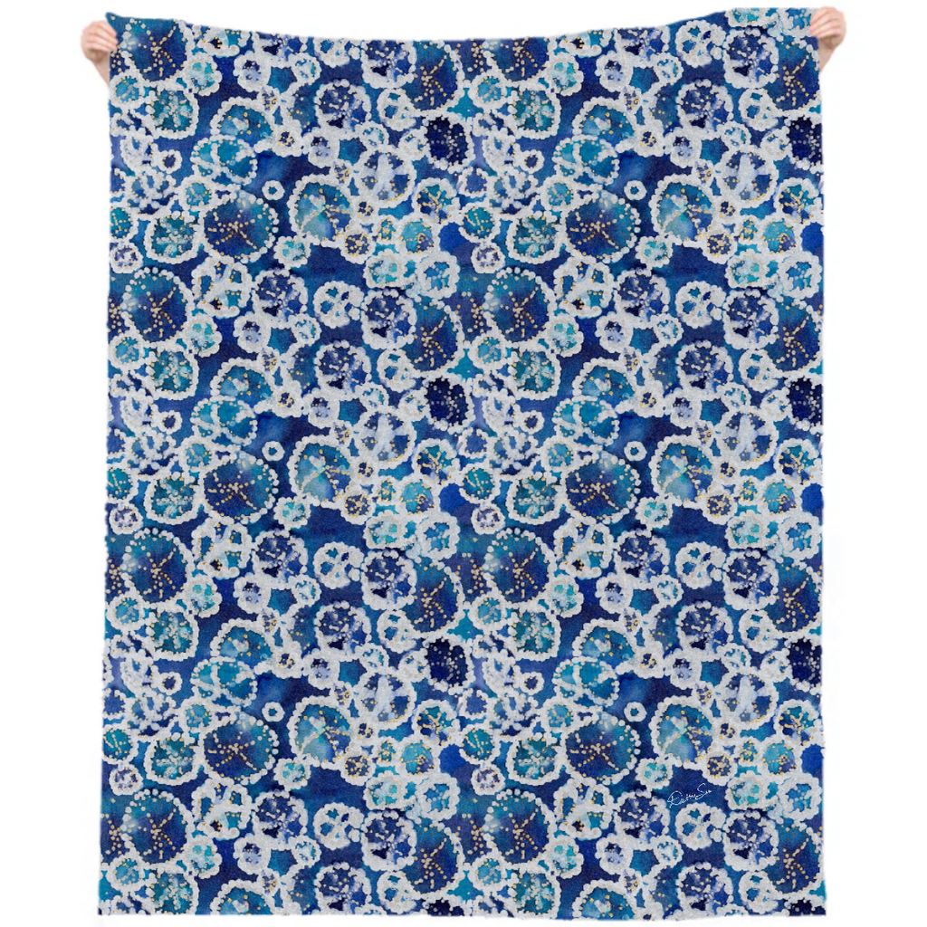 Indigo Sand Dollar Linen Beach Towel