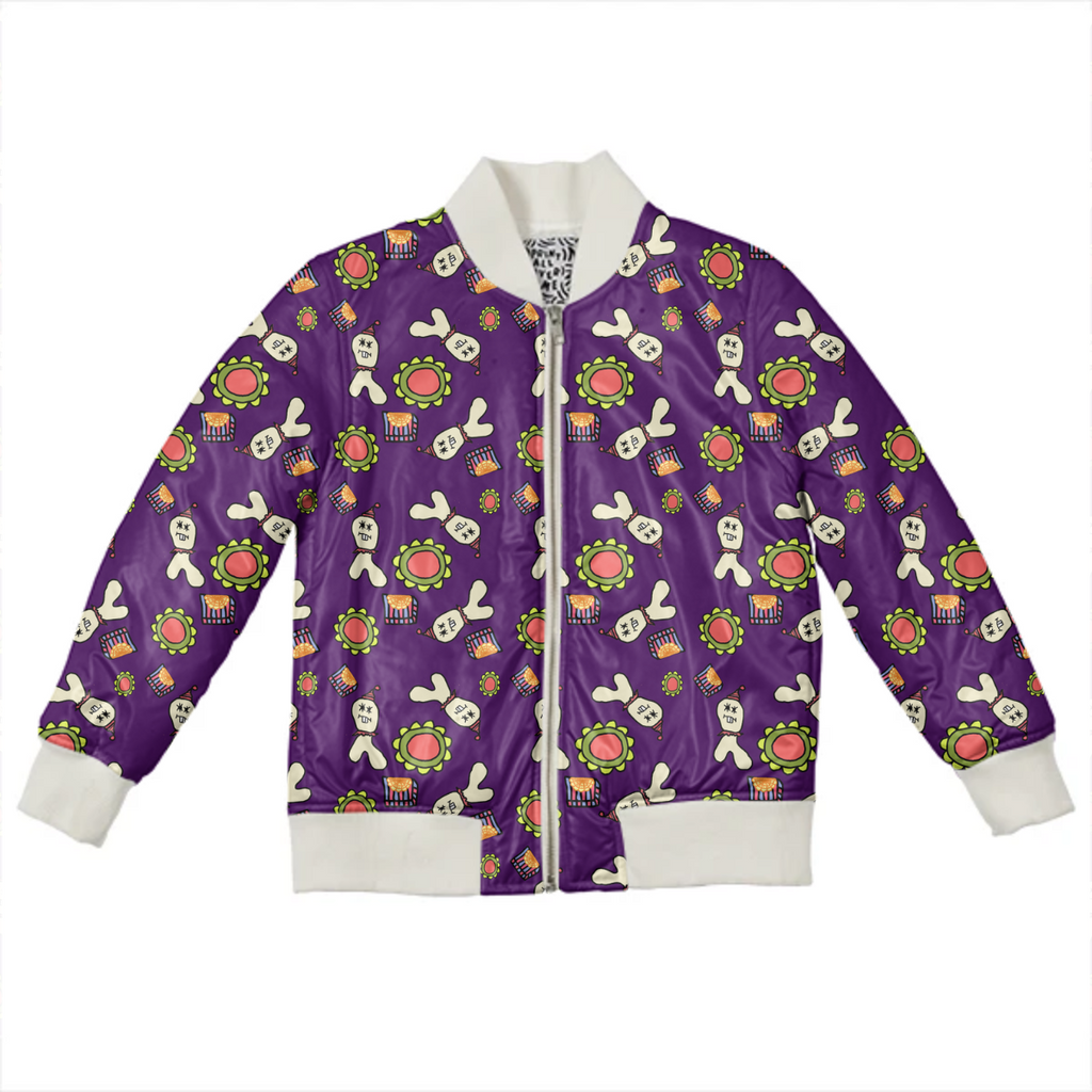 clown ghost pattern purple