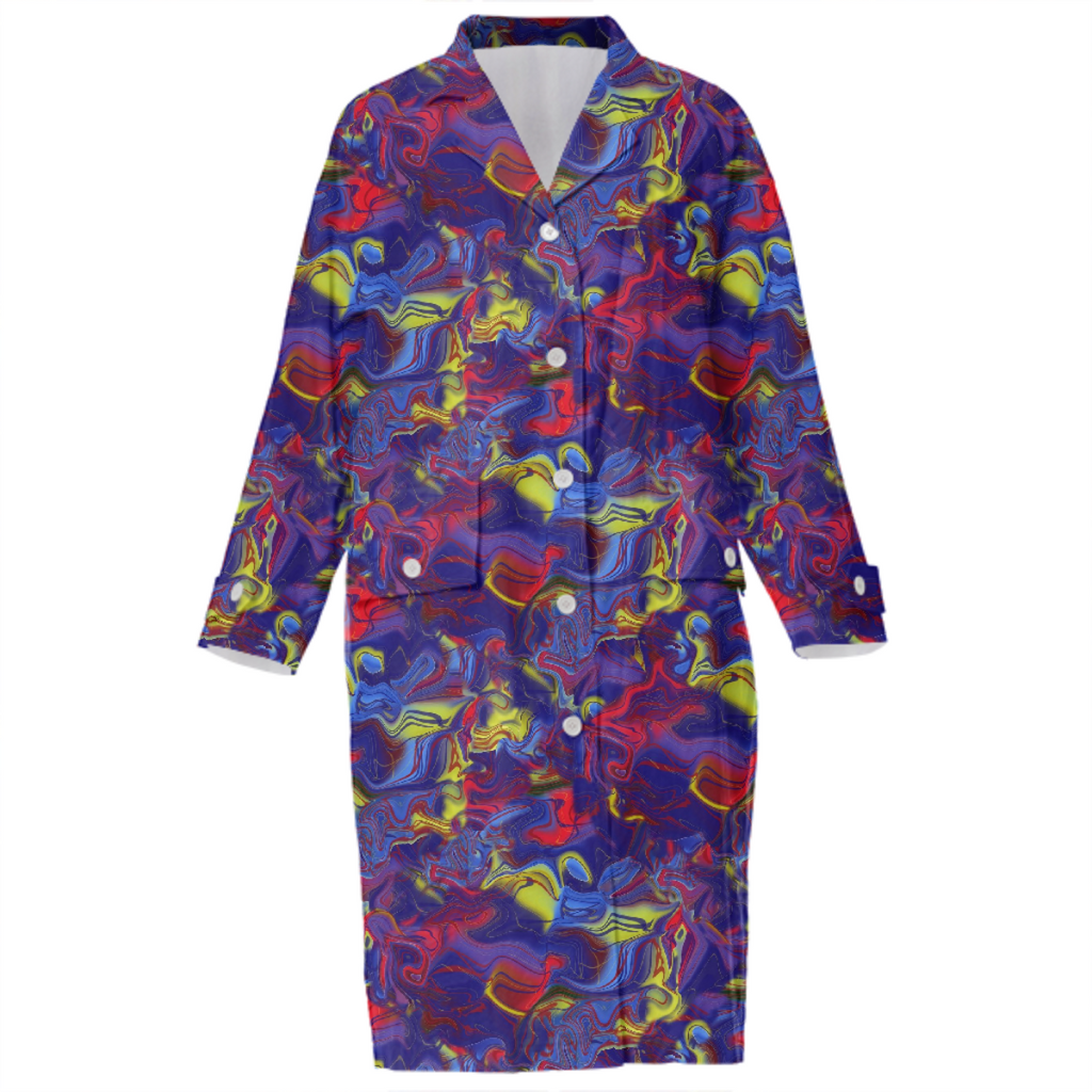 Lights On Abstract Cotton Trench