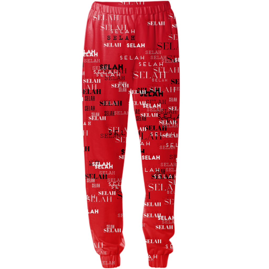 SELAH Sweatpant Allover Print red