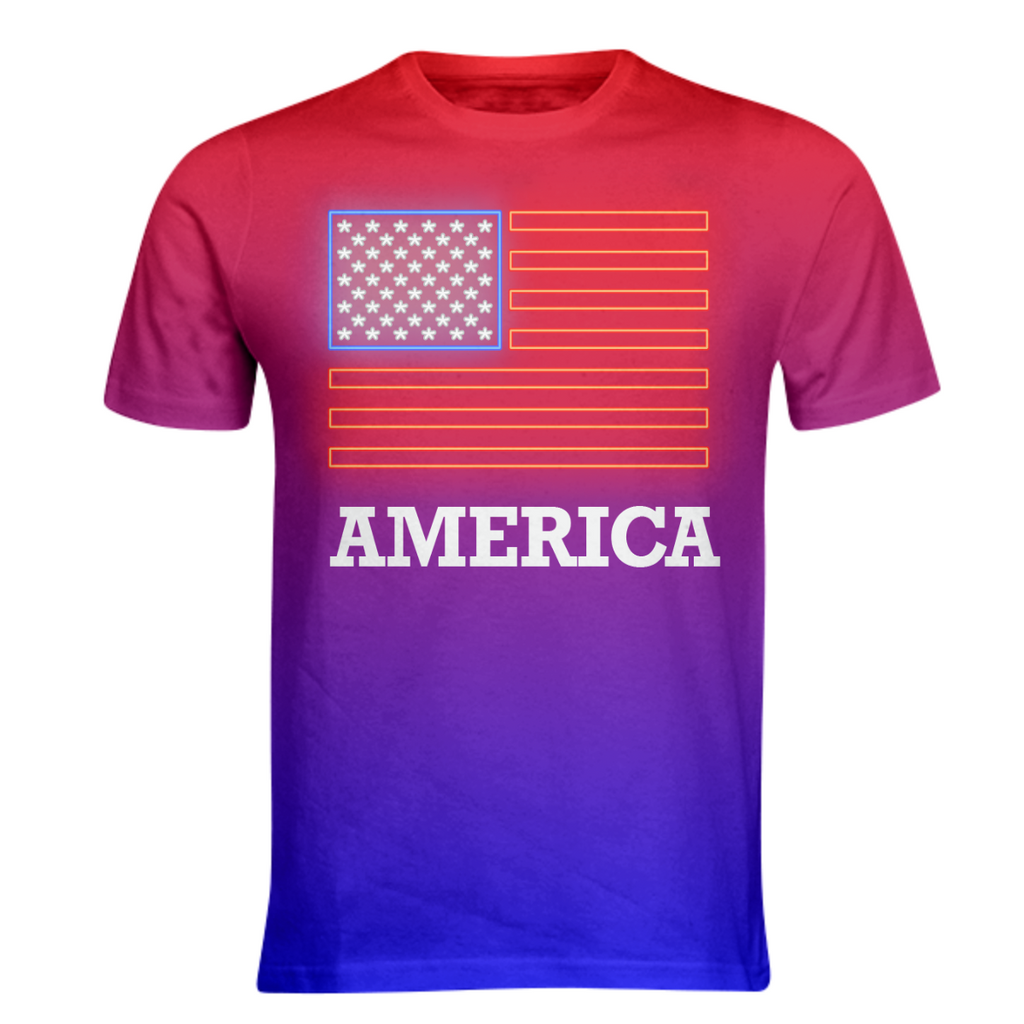 america neon red