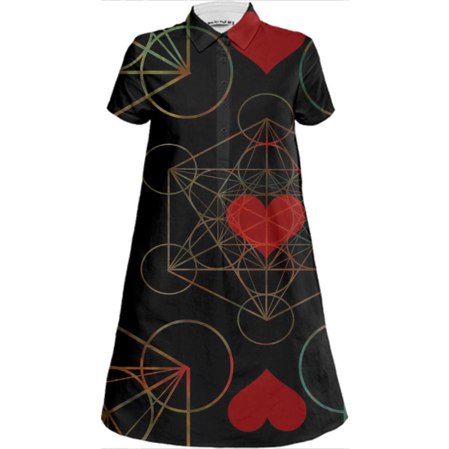 Metalovetron Shirt Dress