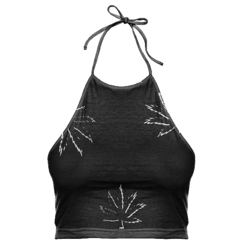 B&W Cannabis Halter Top