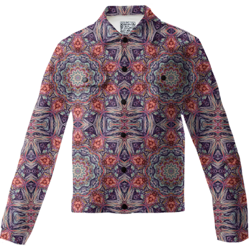 Pink Kaleidoscope Twill Jacket