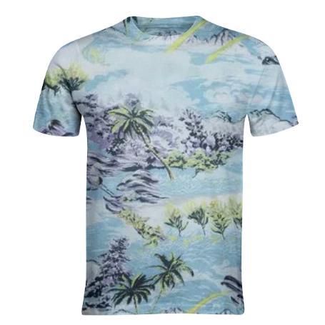 Blue Hawaiian T Shirt