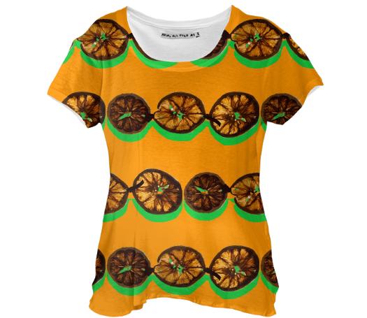 Orange slices graphic art