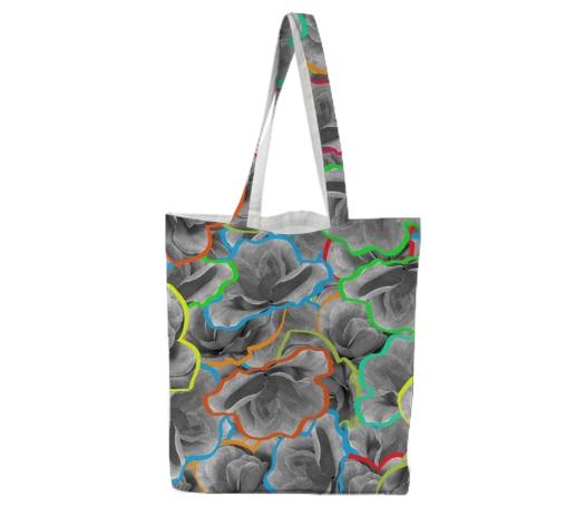 NEON FLORALS TOTE