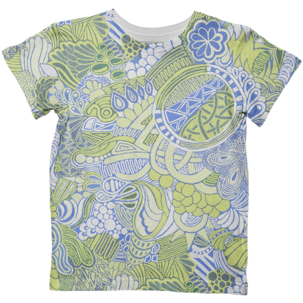 Doodle kids tee blueberry