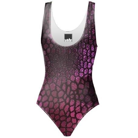Purple Scales Swimsuit