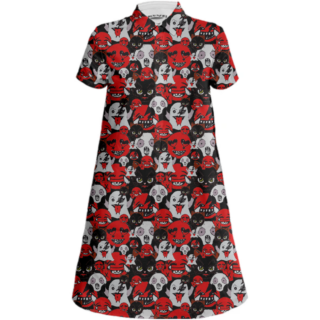 Belle Sauvage Nightmare Mini Shirt Dress