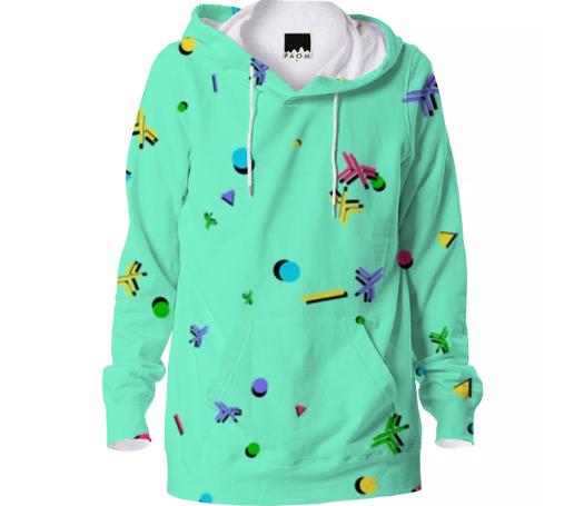 RetroHaskell Aquamarine Fiesta Hoodie