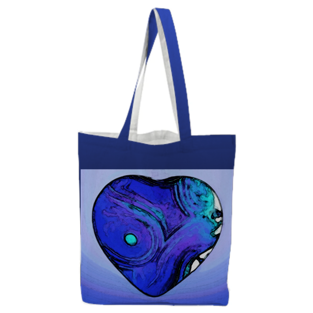 Blue Heart Tote