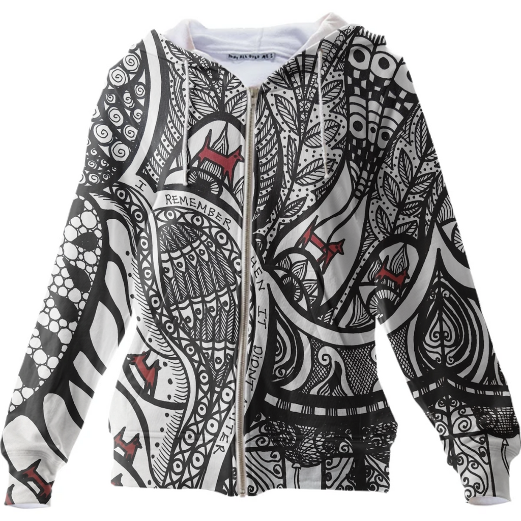 Remember When Zipper Hoodie